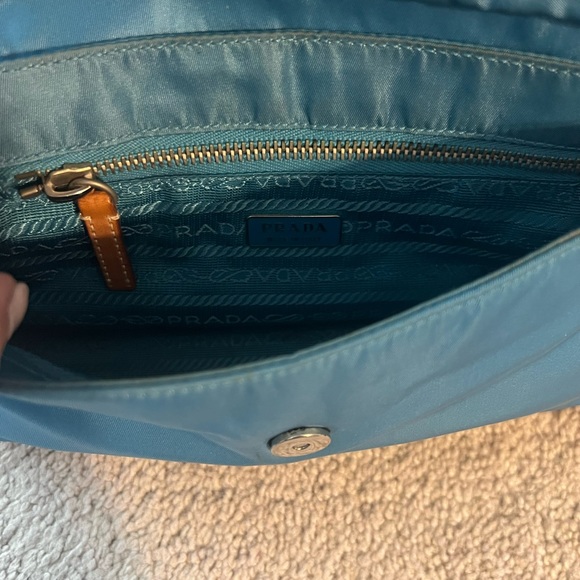 Prada small teal nylon bag - Picture 2 of 5